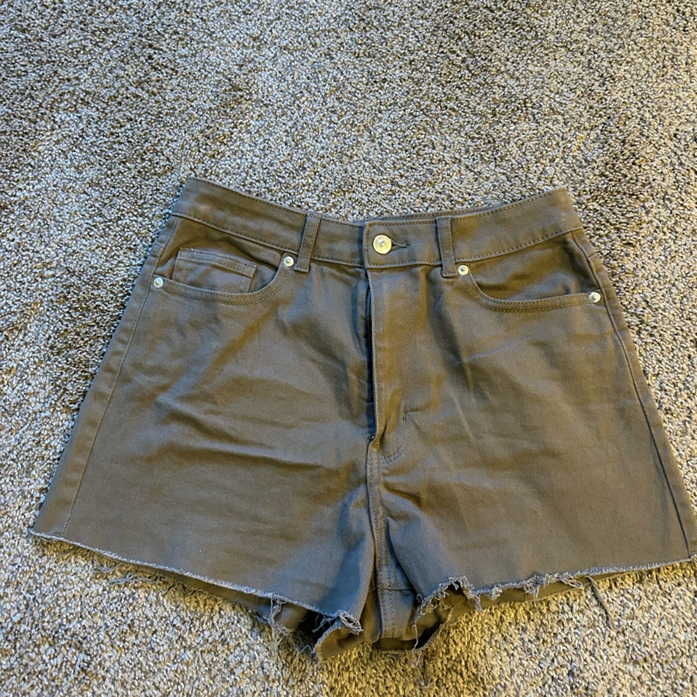H&M Divided Tan Denim Cutoff Shorts